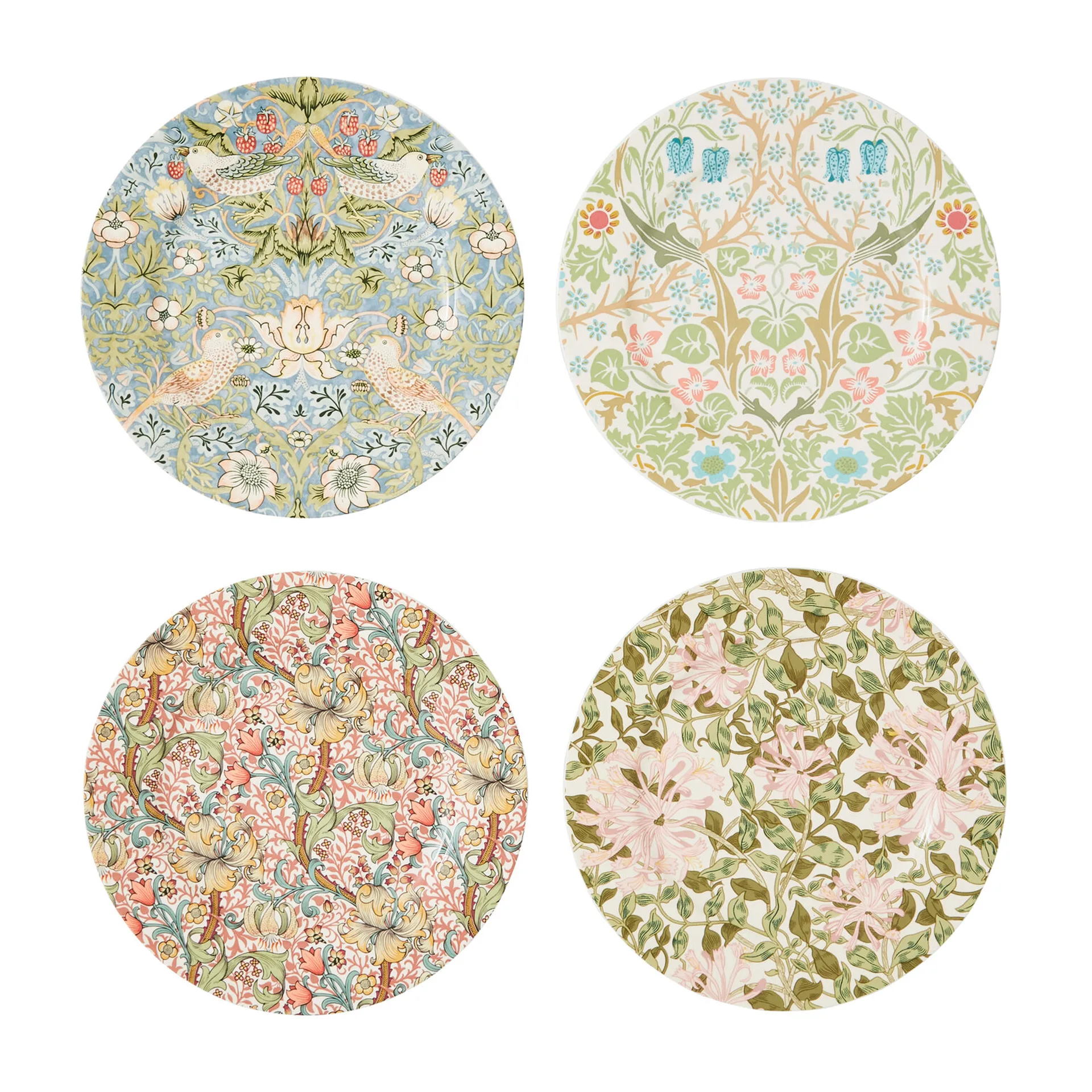 Morris & Co. bord Ø20 cm 4-delig, Multi Spode