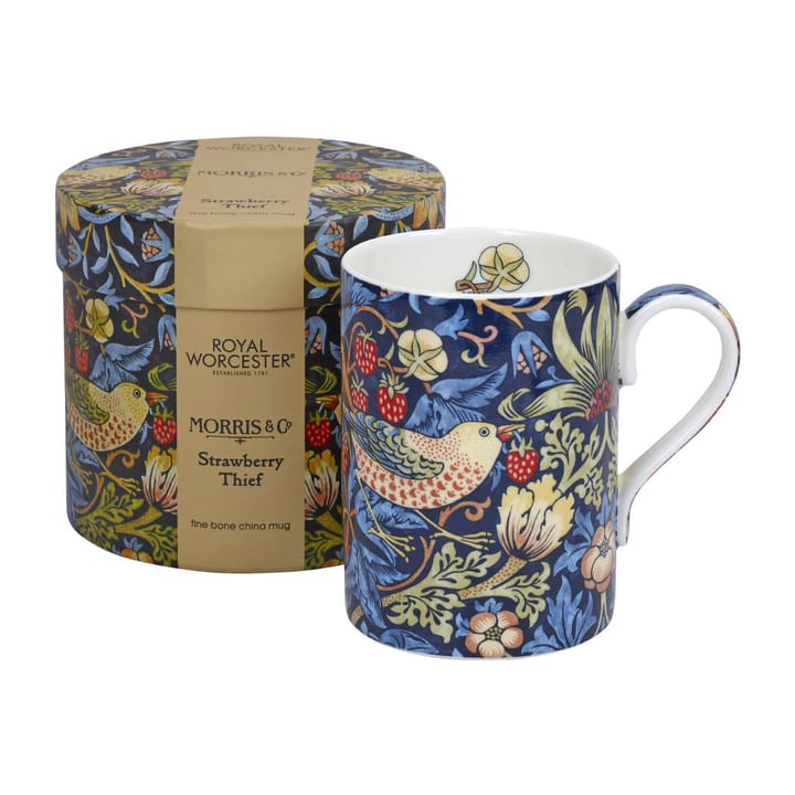 Strawberry Thief mok 35 cl, Indigo-mineral Spode