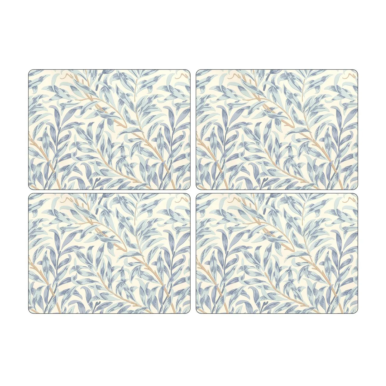 Willow Bough placemat 30x40 cm 4-pack, Blauw Spode
