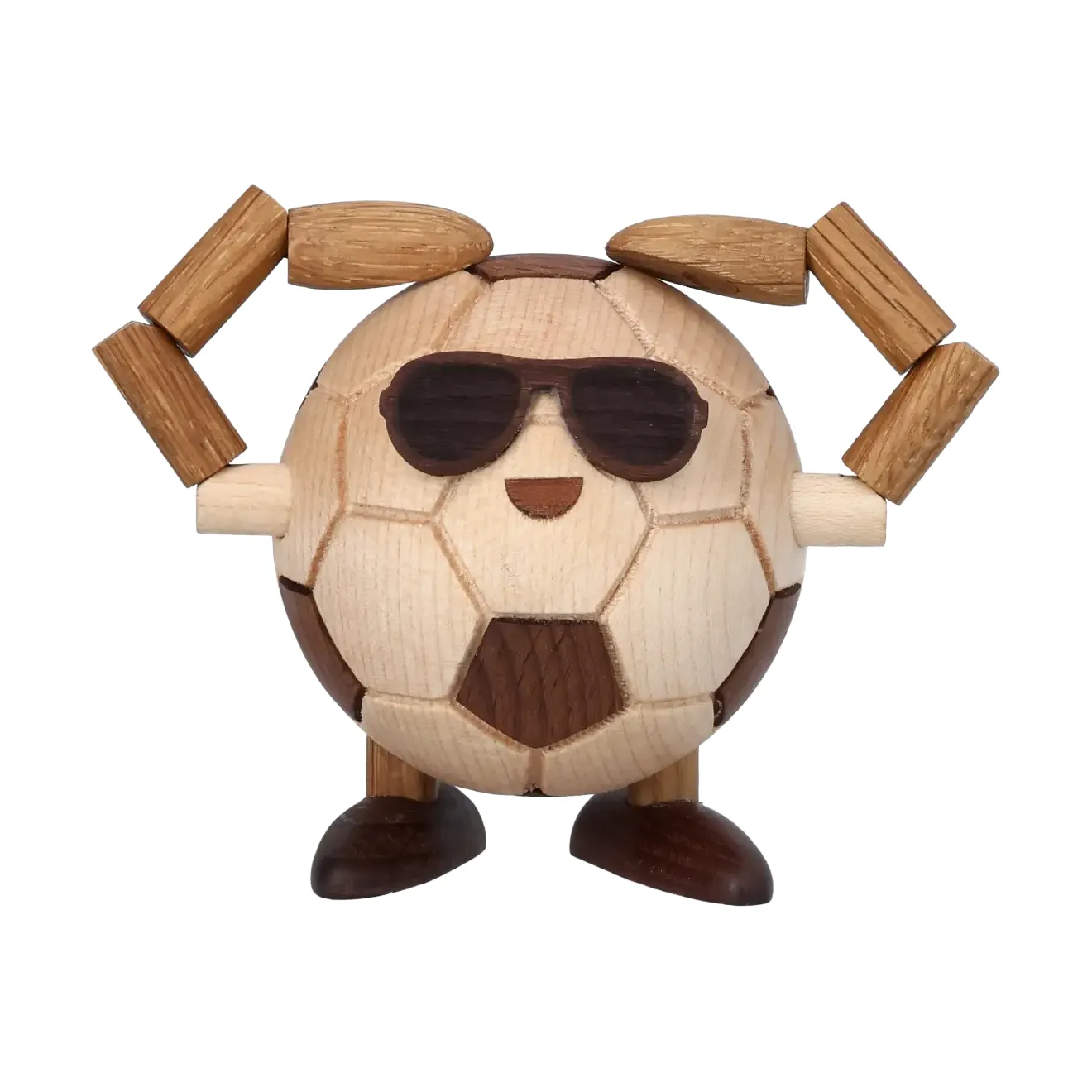 Billy Ball voetbalfiguur, Beige, 8x6,5x6,7 cm Spring Copenhagen