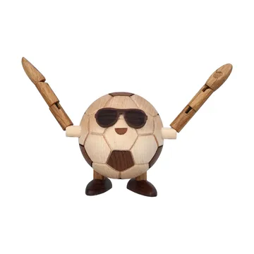 Billy Ball voetbalfiguur - Beige, 8x6,5x6,7 cm - Spring Copenhagen