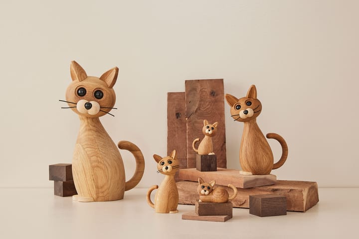 Brave Kat decoratie 24 cm Eik, Eik Spring Copenhagen
