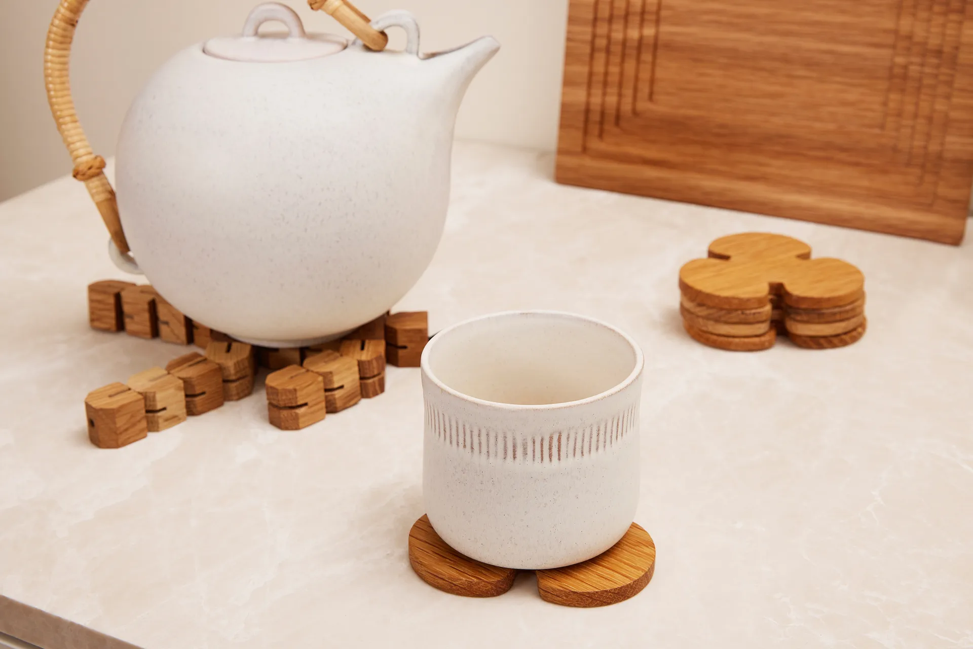 Clumsy Hans pannenonderzetter, Eikenhout Spring Copenhagen