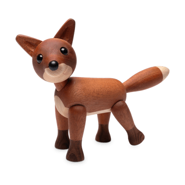 Foxy vos decoratie 12 cm - Mahonie - Spring Copenhagen
