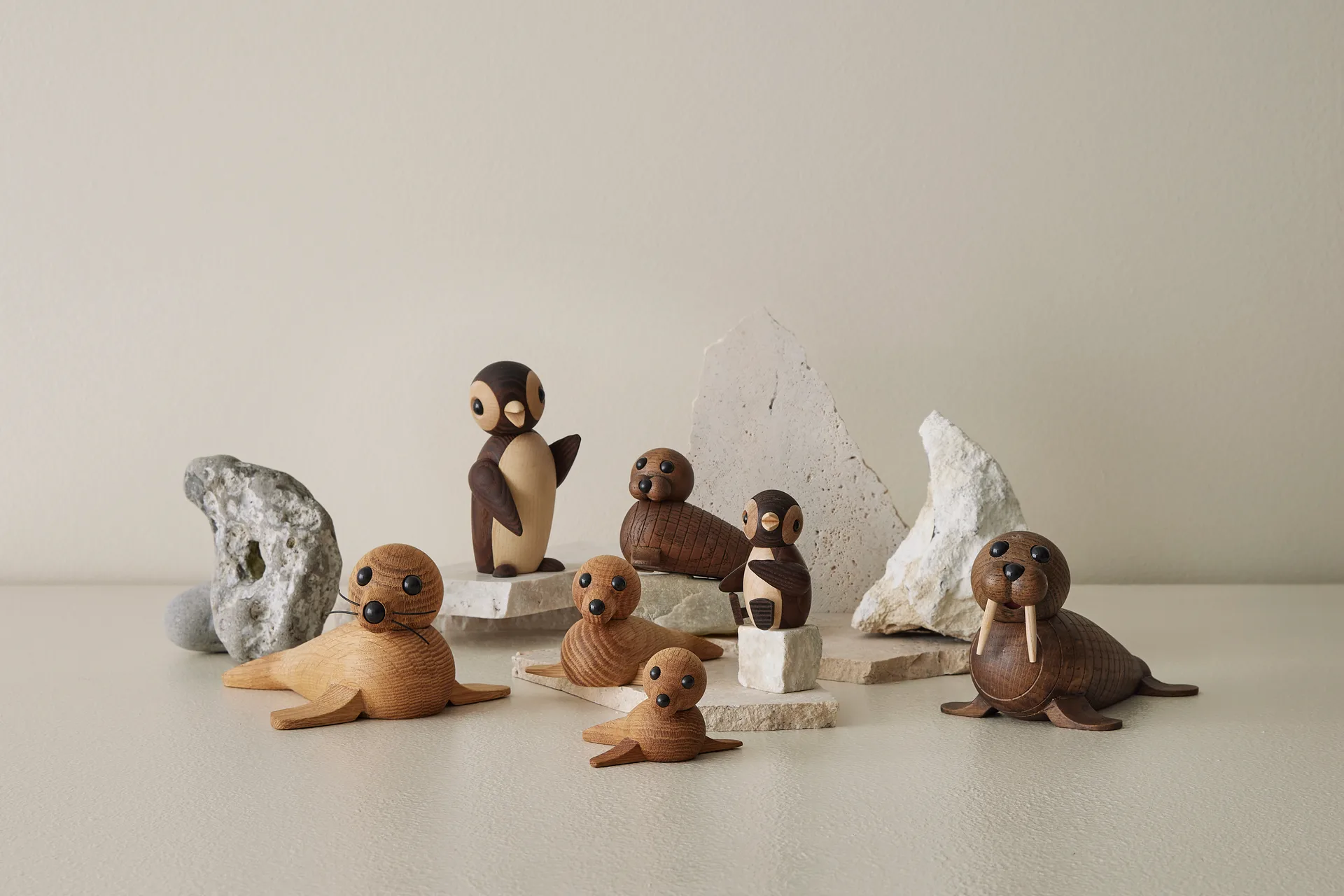 Frost Pinguïn decoratie 12,5 cm, Bruin Spring Copenhagen