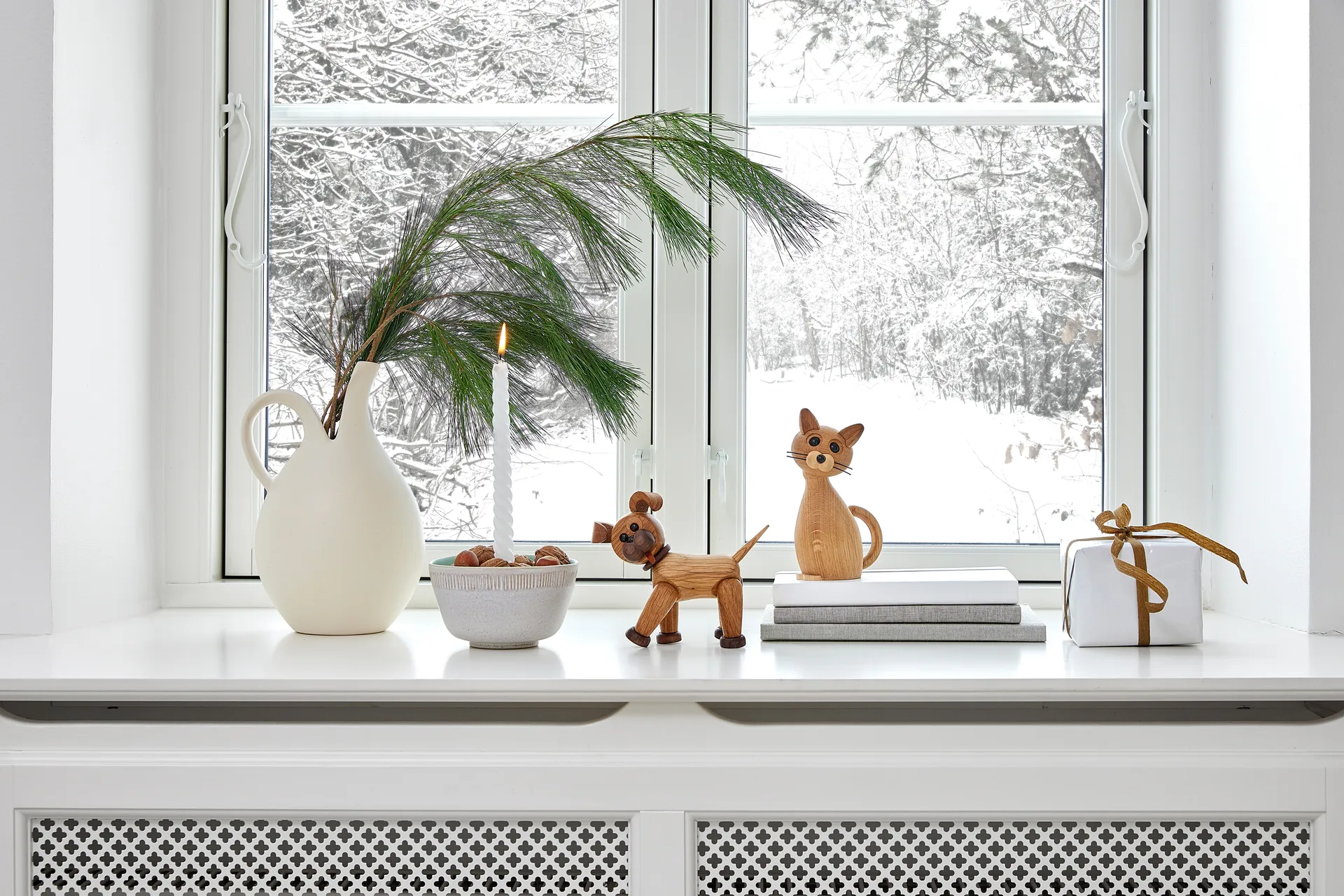 Happy decoratie hond, Eikenhout Spring Copenhagen