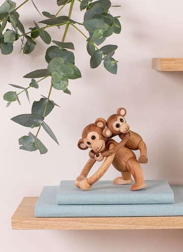 Jolly aap decoratie 11 cm - Eikenhout - Spring Copenhagen