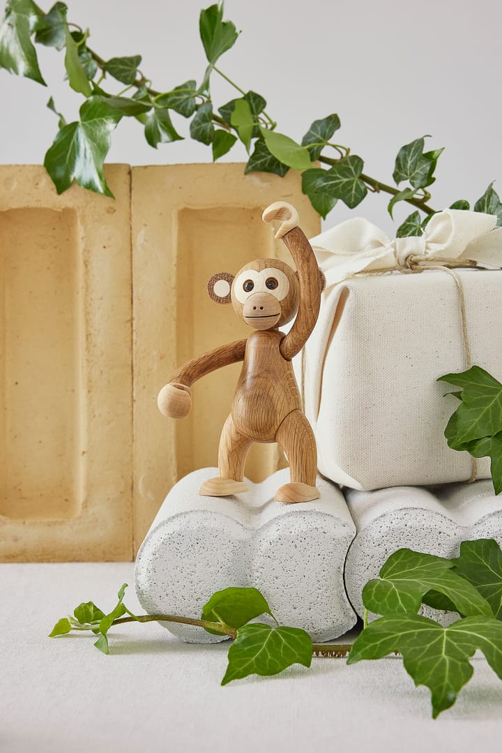 Jolly aap decoratie 11 cm, Eikenhout Spring Copenhagen