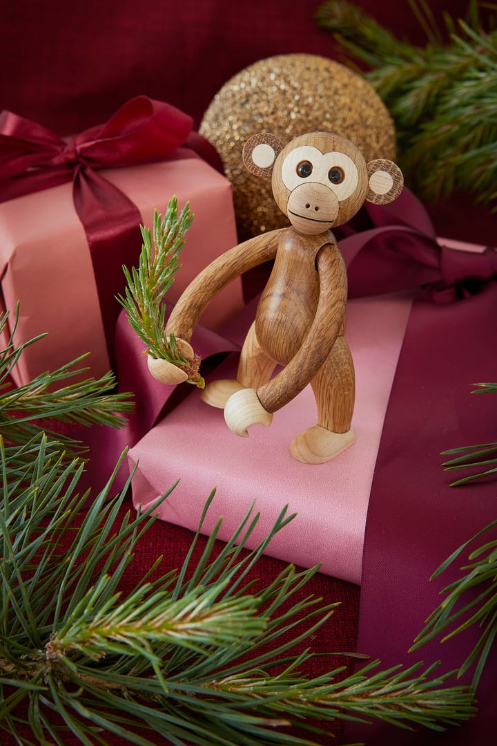 Jolly aap decoratie 11 cm, Eikenhout Spring Copenhagen