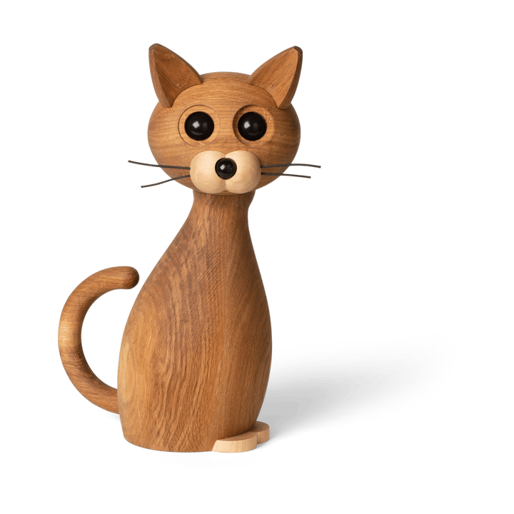 Lucky kat decoratie 42 cm - Eik-Esdoorn - Spring Copenhagen