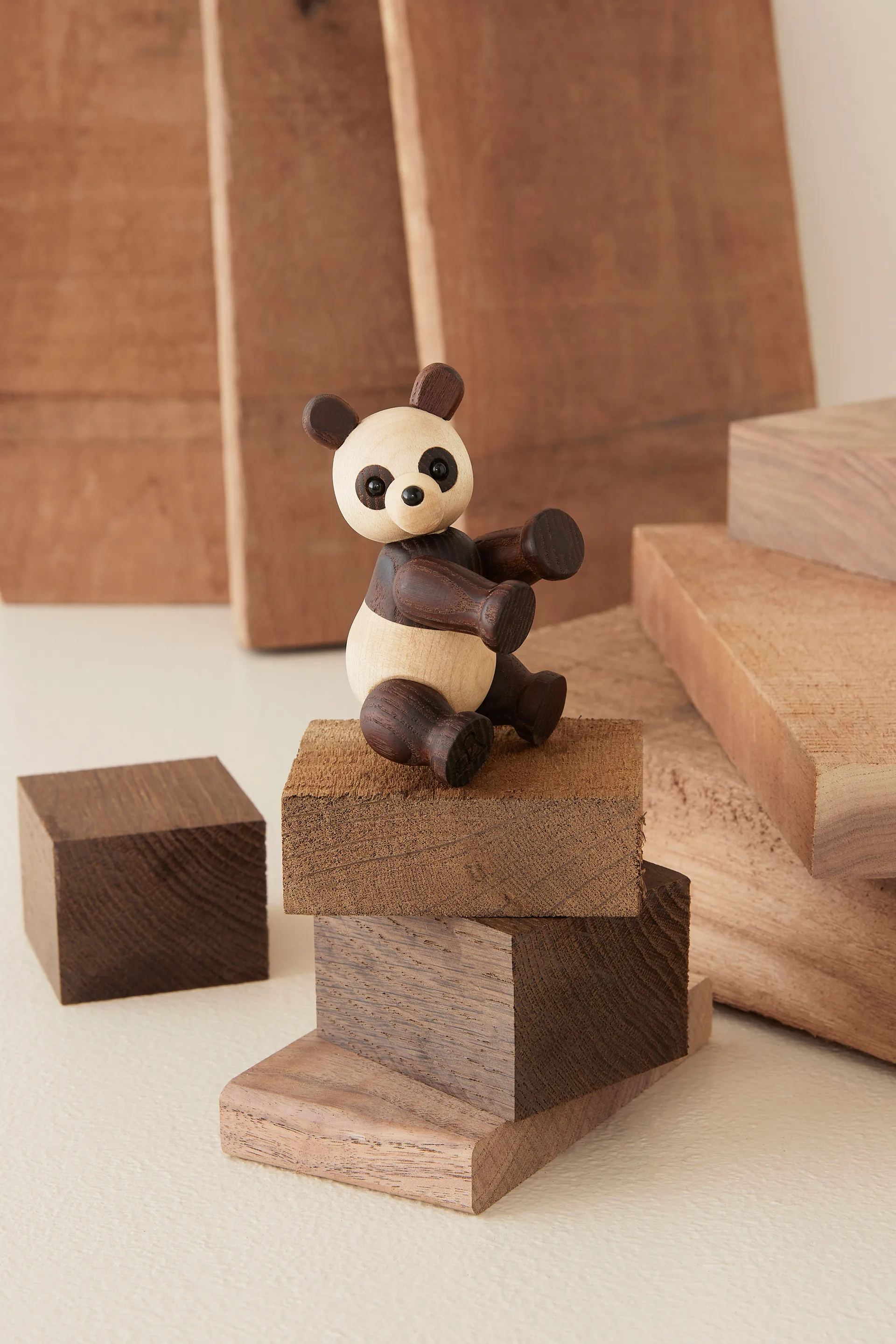 Pixi Panda decoratie Esdoorn 9 cm, Bruin Spring Copenhagen