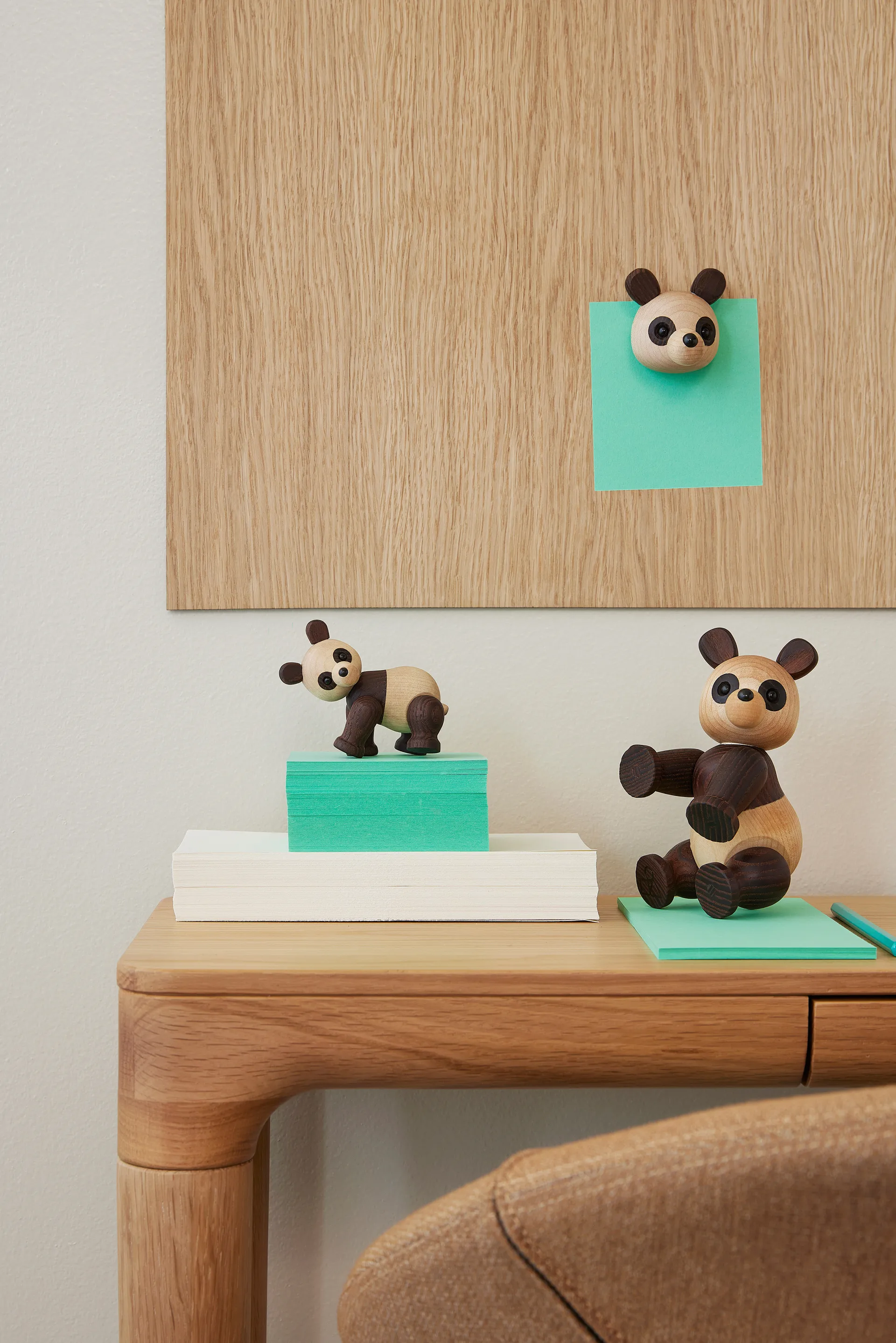 Pixi Panda decoratie Esdoorn 9 cm, Bruin Spring Copenhagen