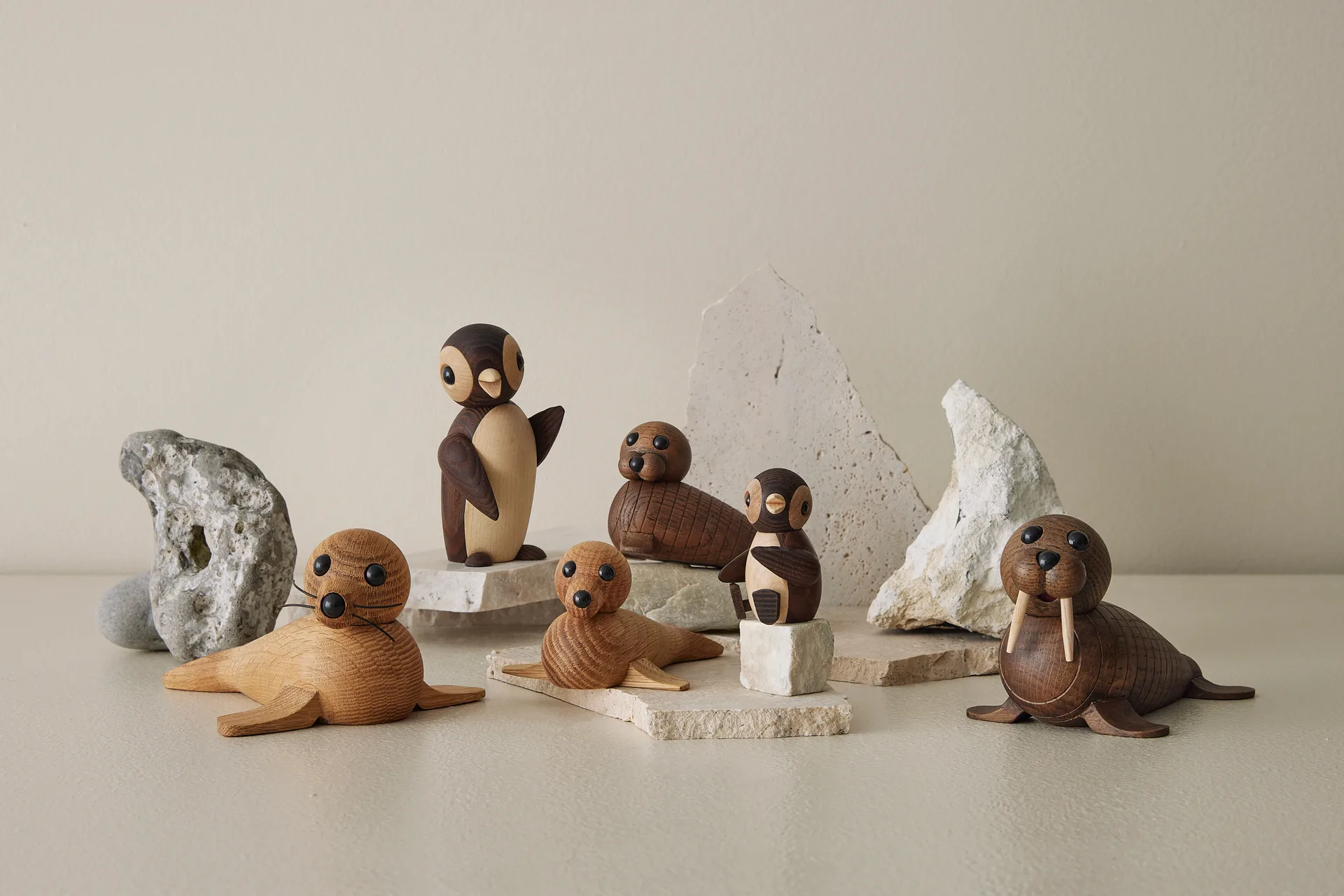 Snow Pinguïnjong decoratie 7 cm, Bruin Spring Copenhagen