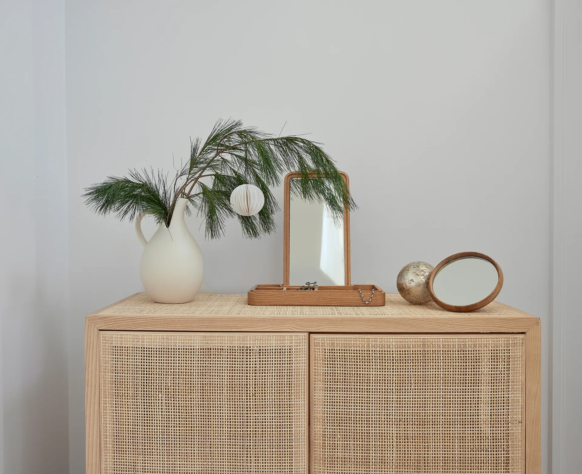 Spiegel met opbergdoos 32 cm, Eikenhout Spring Copenhagen