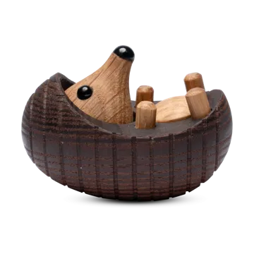 Spike egel decoratie 4 cm - Thermo Ash - Spring Copenhagen