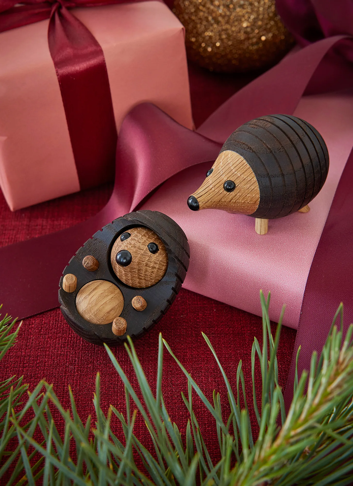 Spike egel decoratie 4 cm, Thermo Ash Spring Copenhagen