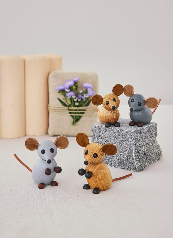 The house mouse decoratie 4,5 cm, Grijs Spring Copenhagen