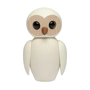 Wise uil decoratie 7 cm - Wit - Spring Copenhagen