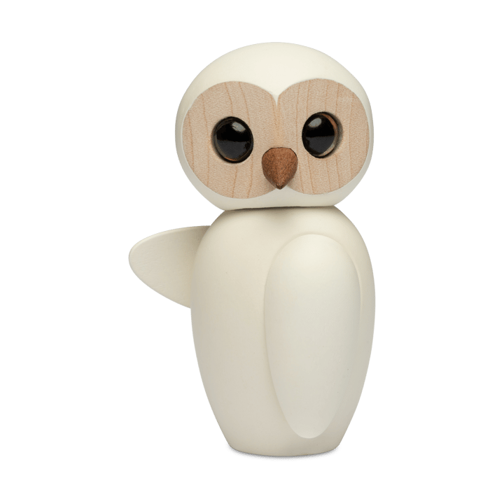 Wise uil decoratie 7 cm, Wit Spring Copenhagen