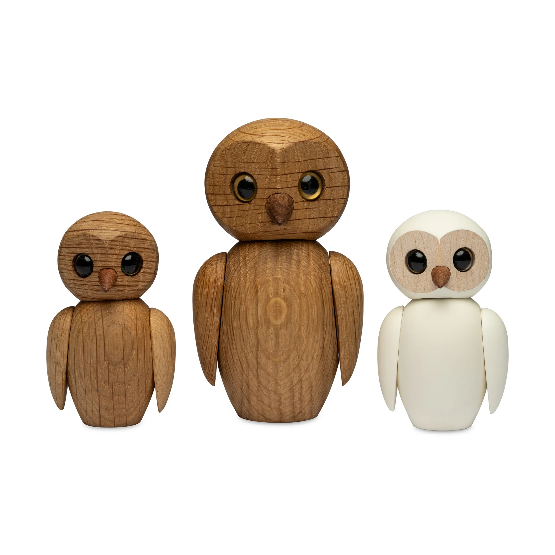 Wise uil decoratie 7 cm, Wit Spring Copenhagen