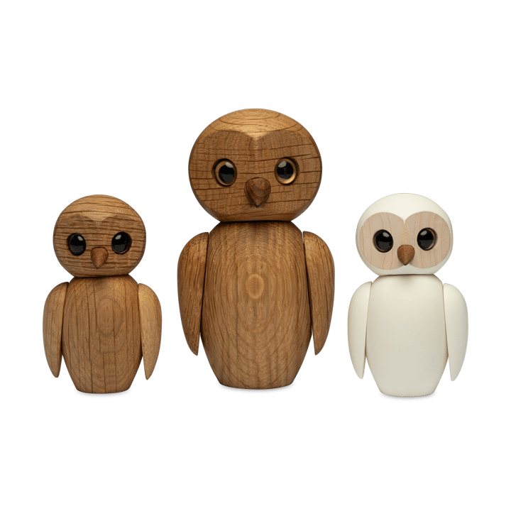 Wise uil decoratie 7 cm, Wit Spring Copenhagen