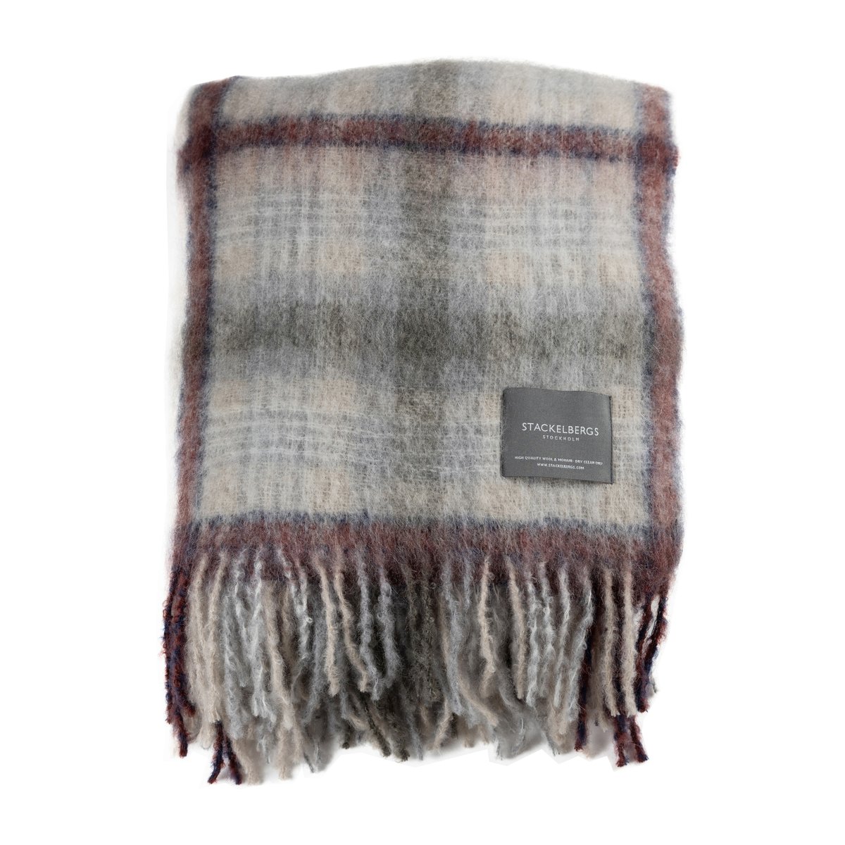 Stackelbergs Mohair plaid Camel-beige & fired earth