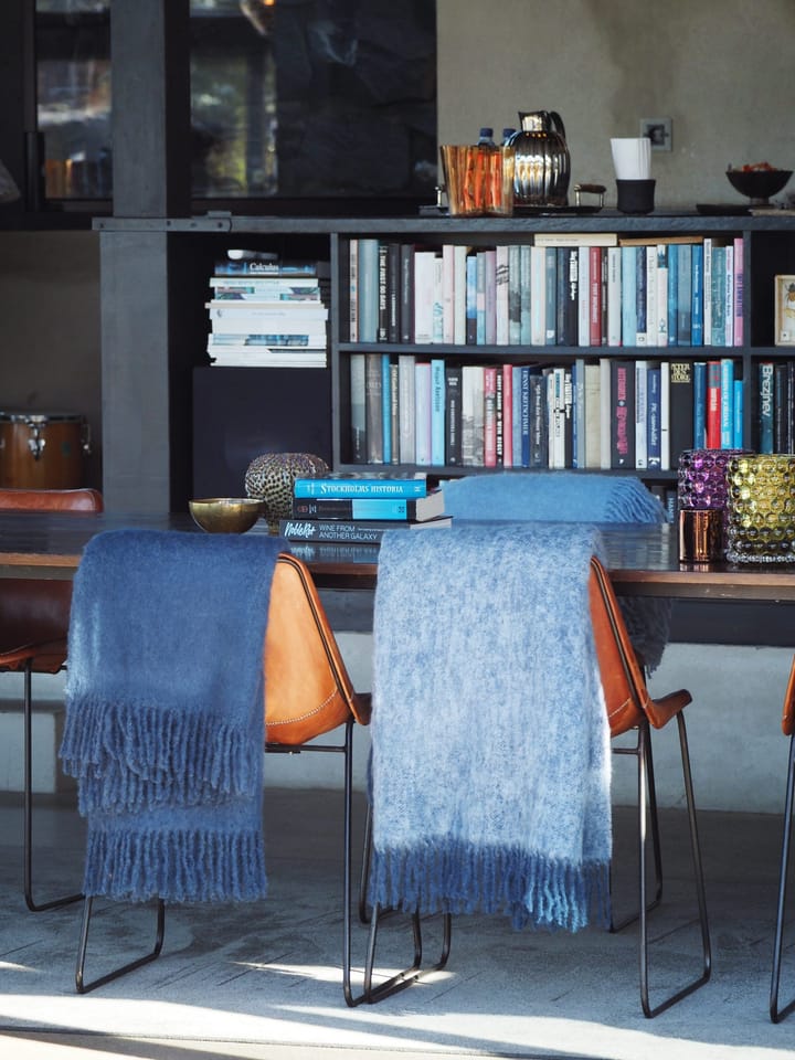 Mohair plaid, Denim dark blue Stackelbergs