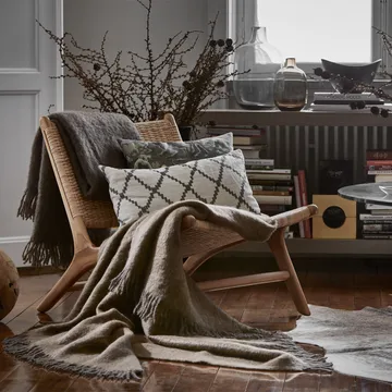 Mohair plaid - sea foam & green bay melange - Stackelbergs