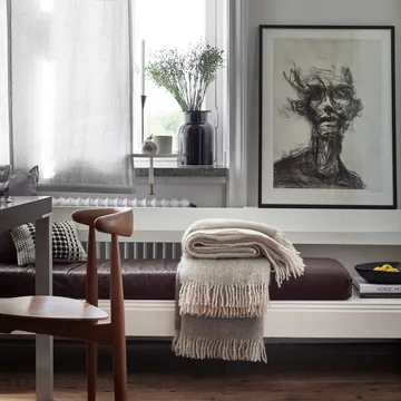 Mohair plaid - sea foam & green bay melange - Stackelbergs