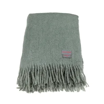 Mohair plaid - sea foam & green bay melange - Stackelbergs