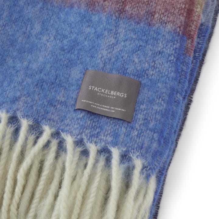 Mohair plaid, Stripe Blue, Azur & Camel Stackelbergs