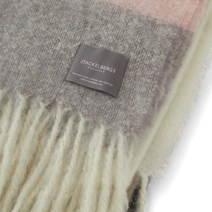 Mohair plaid, Stripe Brown, Black & Rose Stackelbergs