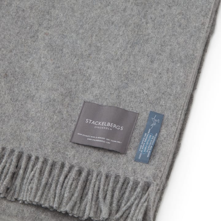 Recycled Alpaca plaid 140x180 cm, Light grey Stackelbergs