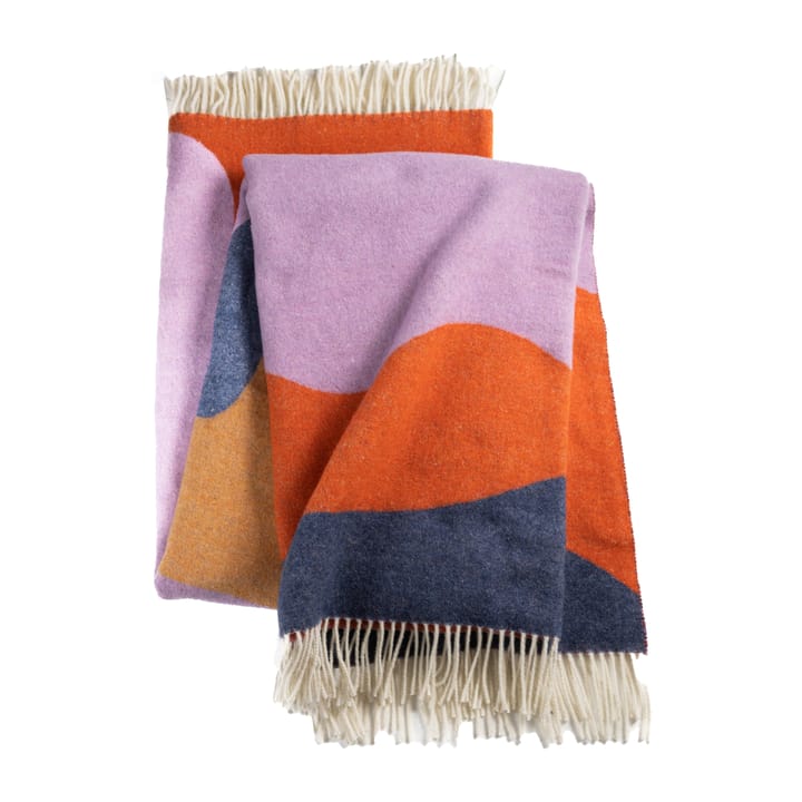 Wave plaid, Coral, ocra, blue & lilac Stackelbergs