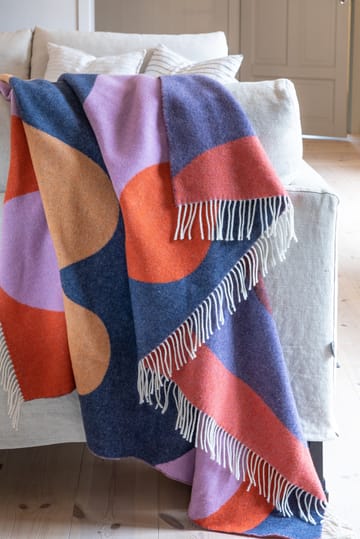 Wave plaid - Coral, ocra, blue & lilac - Stackelbergs