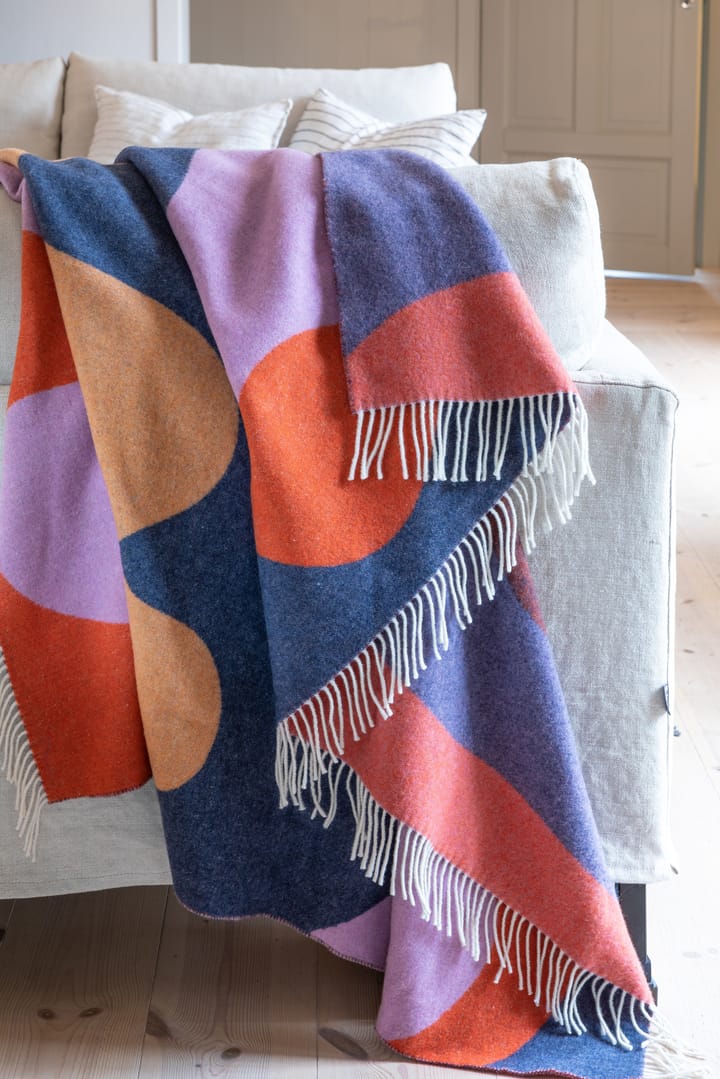 Wave plaid, Coral, ocra, blue & lilac Stackelbergs