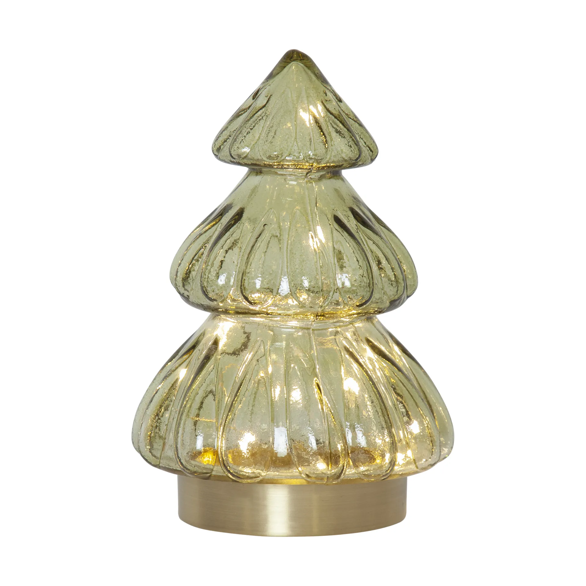 Abete tafelornament kerstverlichting 18 cm, Groen Star Trading