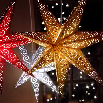 Antique kerstster 60 cm. - goud - Star Trading