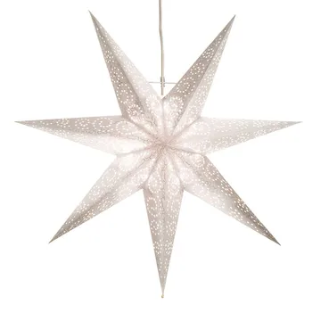Antique kerstster 60 cm. - wit - Star Trading
