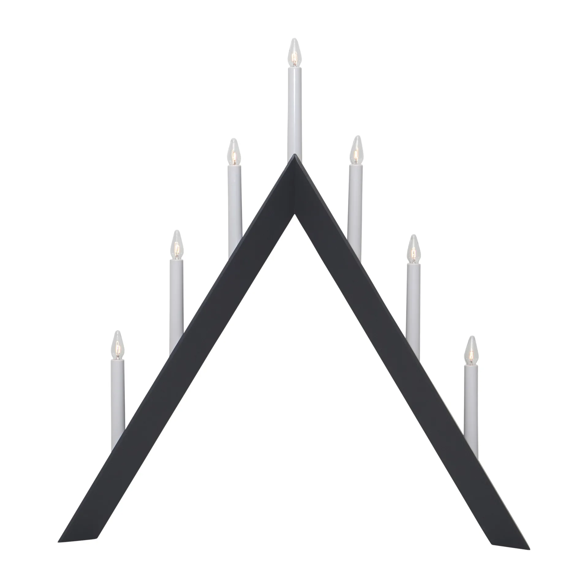 Arrow adventskandelaar 64,5 cm, Grijs Star Trading