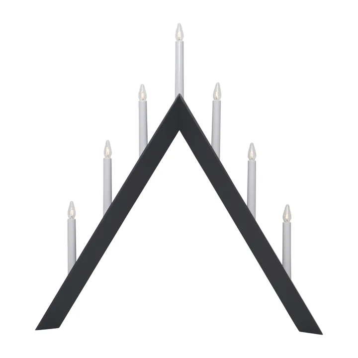 Arrow adventskandelaar 64,5 cm - Grijs - Star Trading