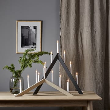 Arrow kandelaar 36 cm - Beige - Star Trading