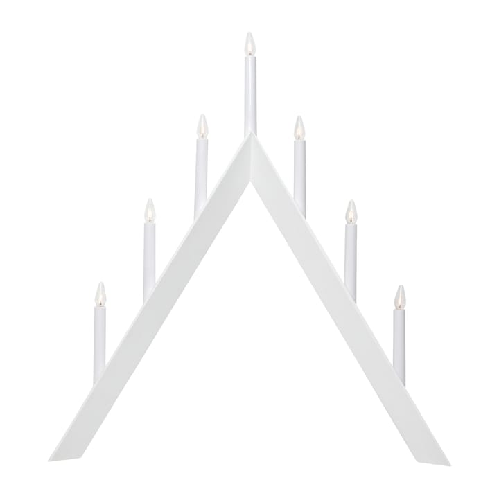 Arrow kandelaar 64,5 cm - Wit - Star Trading
