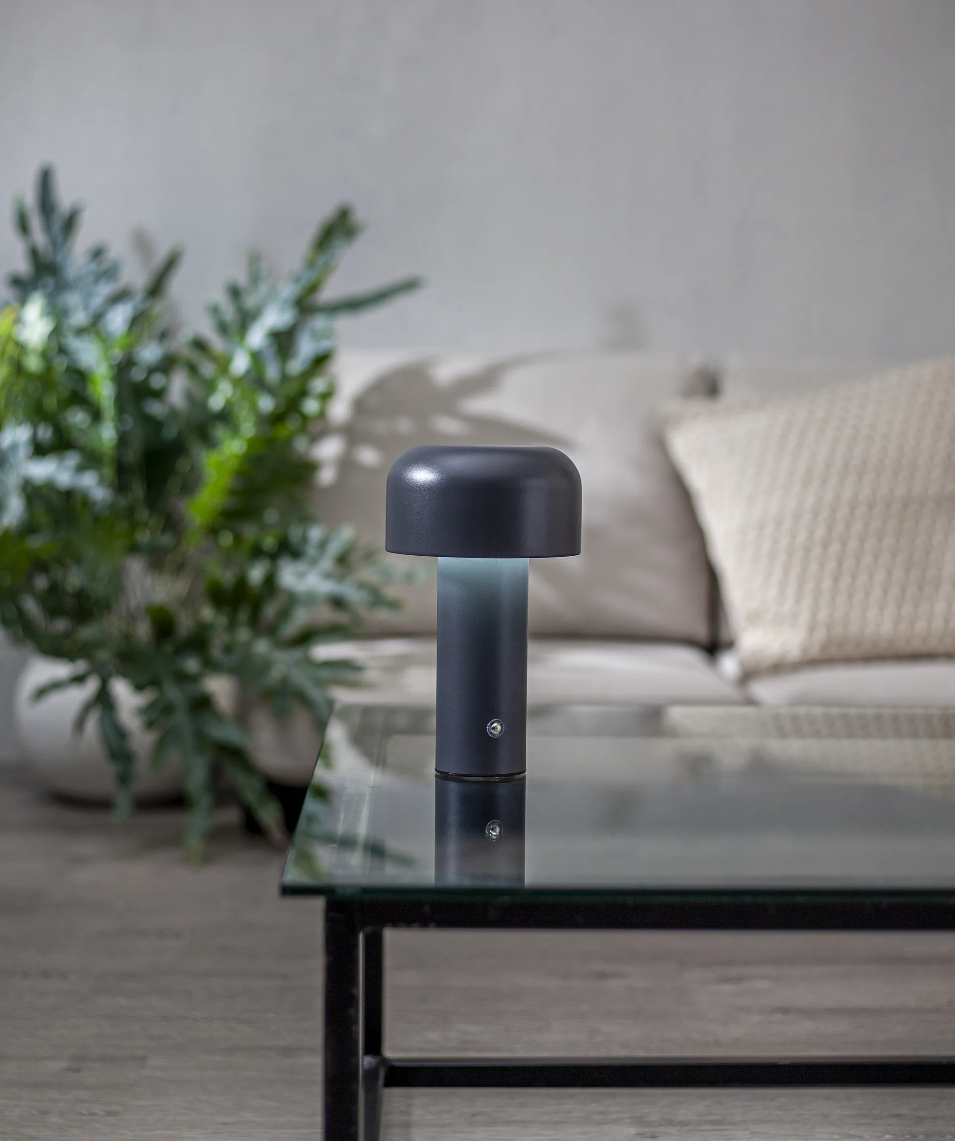 Bobby tafellamp draagbaar, Grijs Star Trading