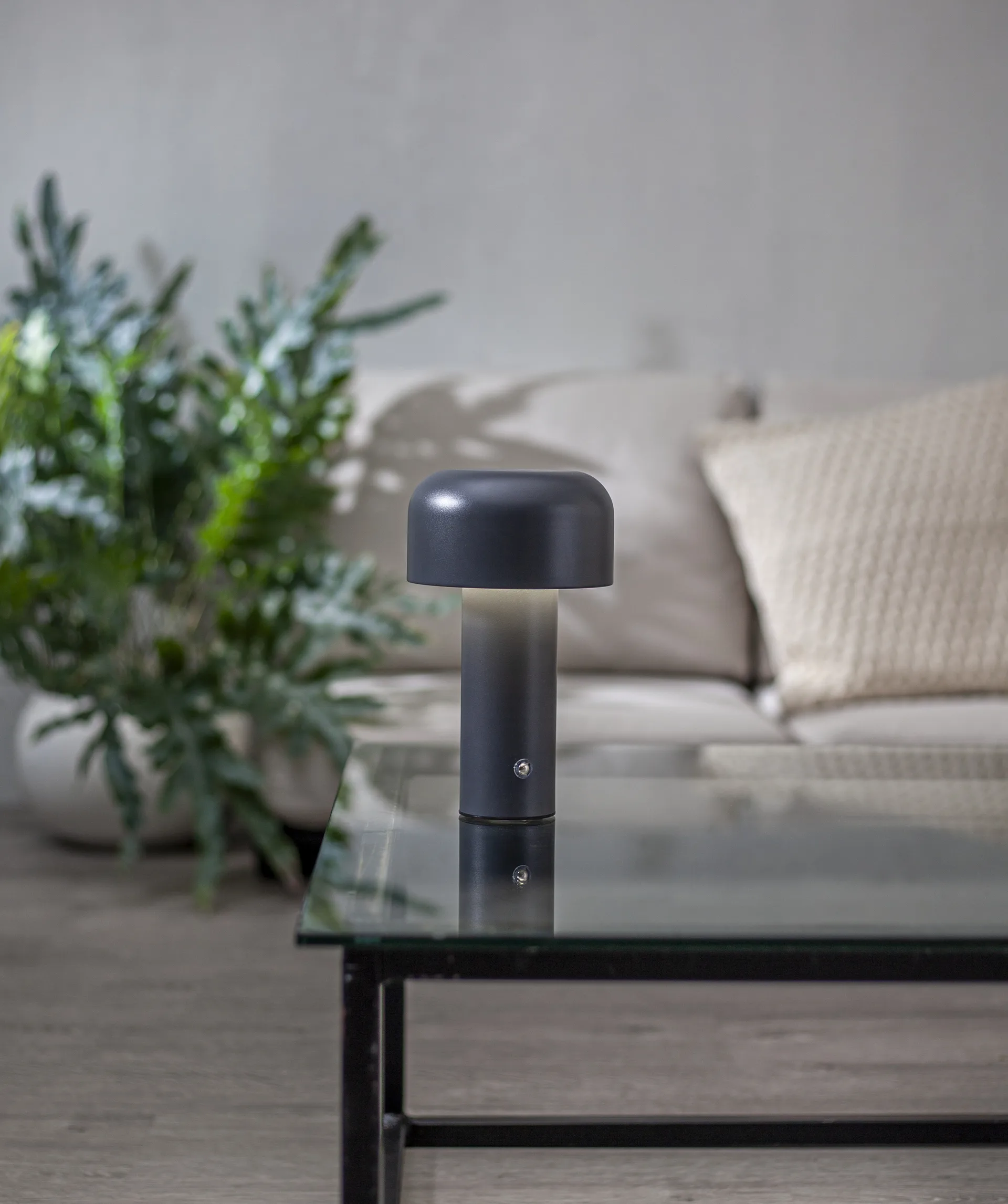 Bobby tafellamp draagbaar, Grijs Star Trading