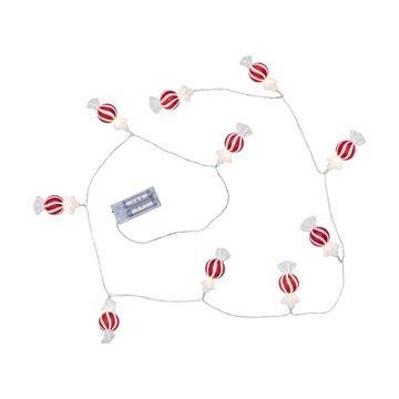 Bonbon lichtslinger 135 cm - Rood-wit - Star Trading