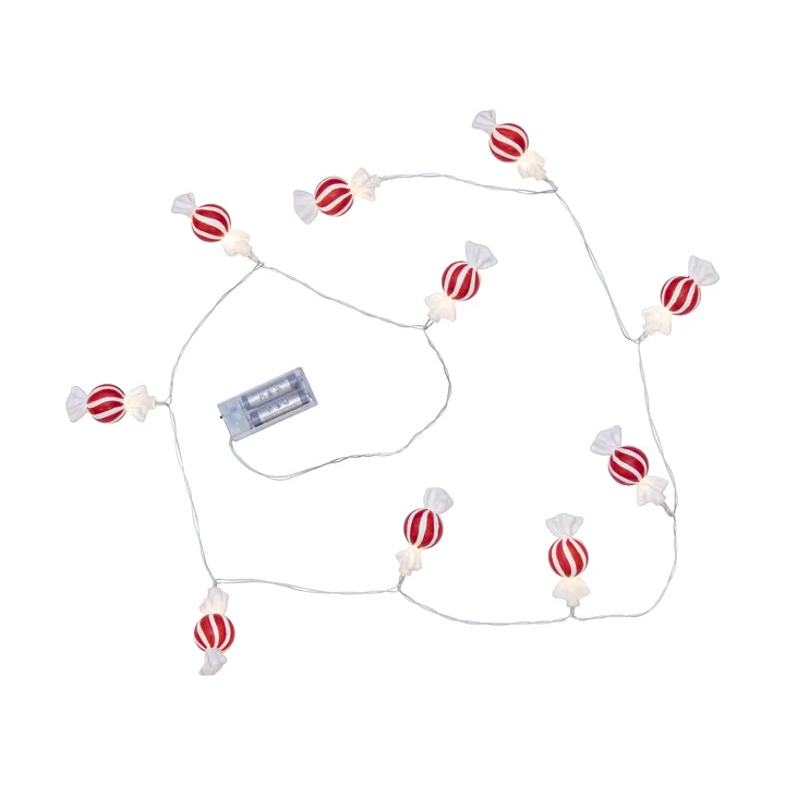 Bonbon lichtslinger 135 cm - Rood-wit - Star Trading