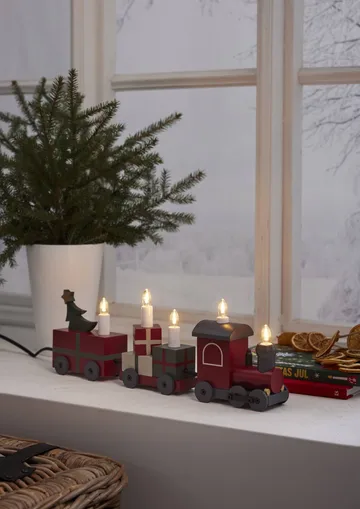 Christmas train adventskandelaar - Multi - Star Trading