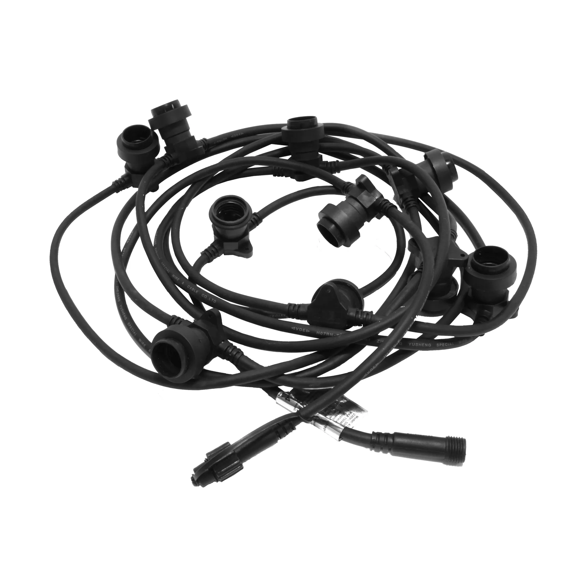 Connecta lichtsnoer E27 7,35 m, Zwart Star Trading