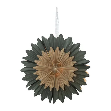 Crystal adventsster Ø55 cm - Groen - Star Trading